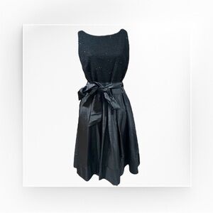 LIKE NEW! SLNY Black Sleeveless Evening Dress, Size 12